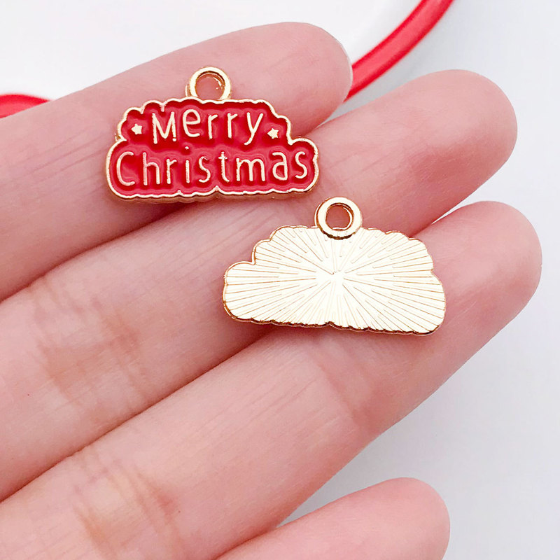 30種類のクリスマスツリーを混ぜた老人雪花ヘラジカ滴油合金ペンダント手作りdiyペンダントアクセサリー|undefined