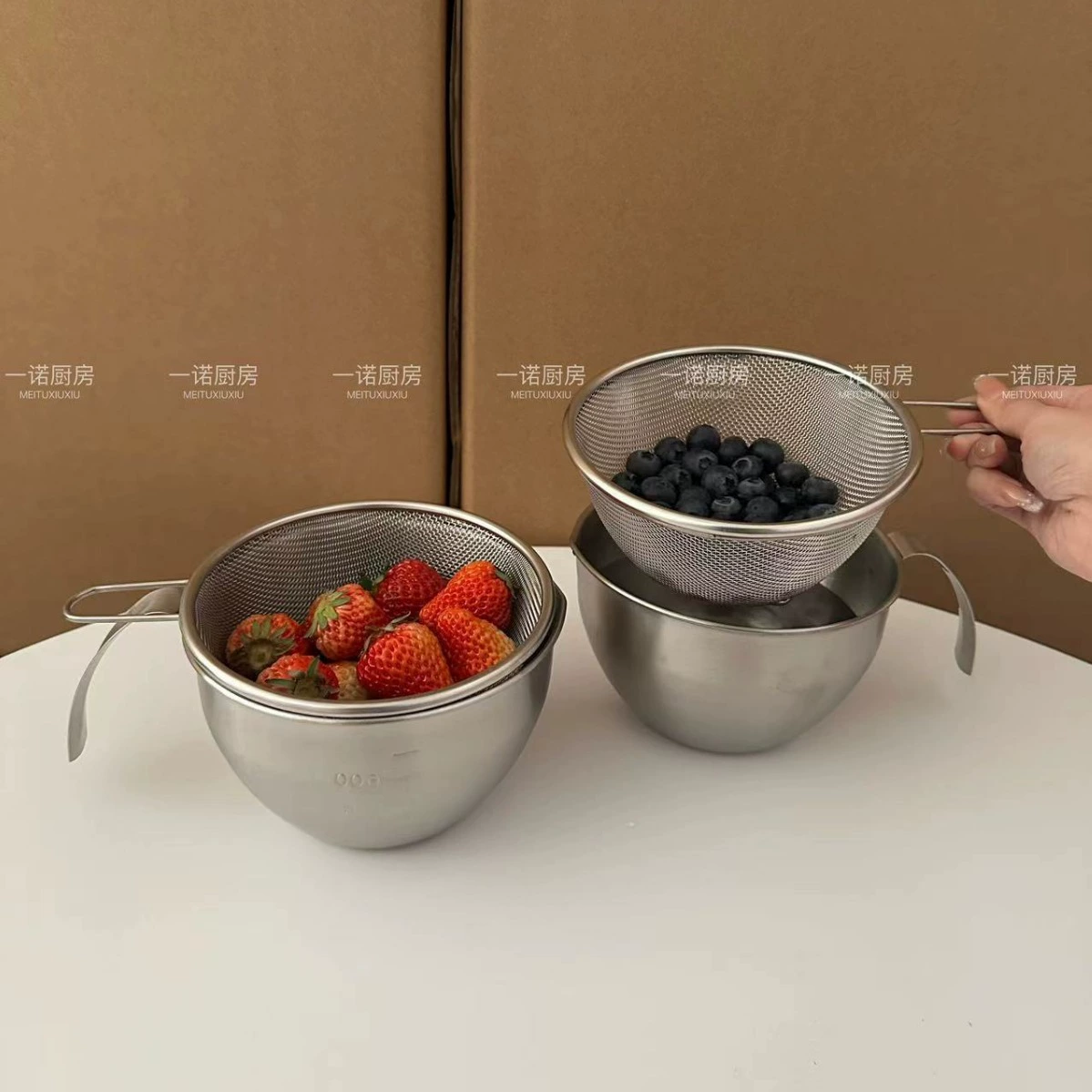 Yinuo кухня 304 из нержавеющей стали мини-сливная корзина портативный салат миска для приготовления посуды мини-сливная корзина