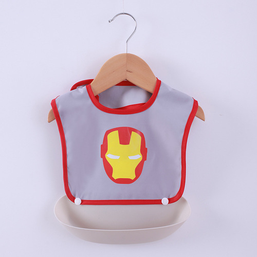 Baby Eating Apron Waterproof and Mess-Proof Bib Summer Thin Children's Cover-Up Clothing Nappy Protecting Infant Mealtime Bib