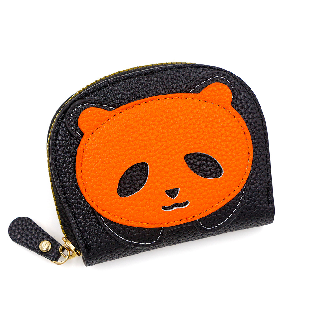 Nuevo monedero lindo panda para señoras, monedero, bolso pequeño, bolso de almacenamiento con llave creativa, bolso de moneda