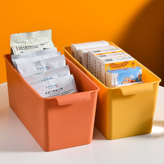 Thickened storage box for home kitchen, plastic toy, clothing, snack storage box, drawer miscellaneous organization storage box