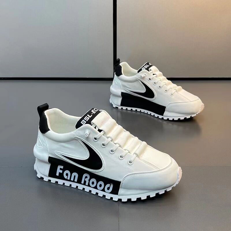 Ανδρικό νέο καλοκαιρινό ύφασμα 2024 ευέλικτο, αυξανόμενο ύψος, ανθεκτικό στη φθορά, αντιολισθητικό, μοντέρνο ανδρικό μπλοκ χρώματος_voghion.com