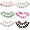 Calligraphy Birthday Alphabet Pull Flat Manufacturer Wholesale Fish Tail Birthday Happy Pull Flag Decoration Baby Party Products