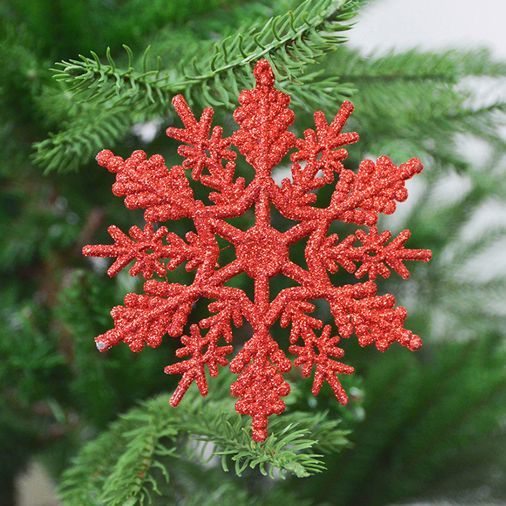起爆金5cm 7cm 10cmクリスマスツリー藤条クリスマス雪花雰囲気装飾ストラップクロスボーダー工場直販|undefined