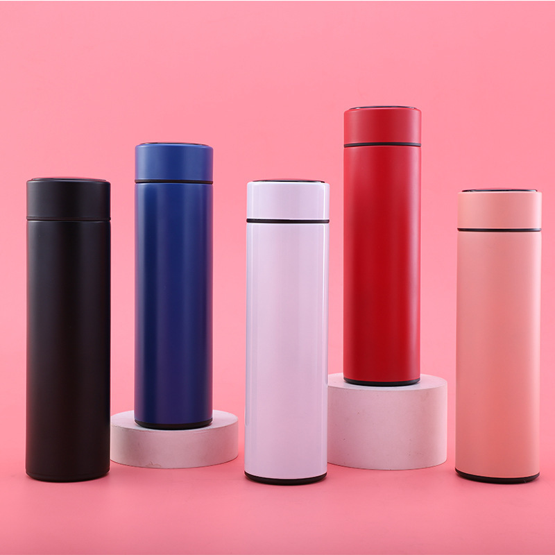 304 de acero inoxidable de alta gama de coches taza de vacío inteligente temperatura taza de agua de alta apariencia taza de regalo