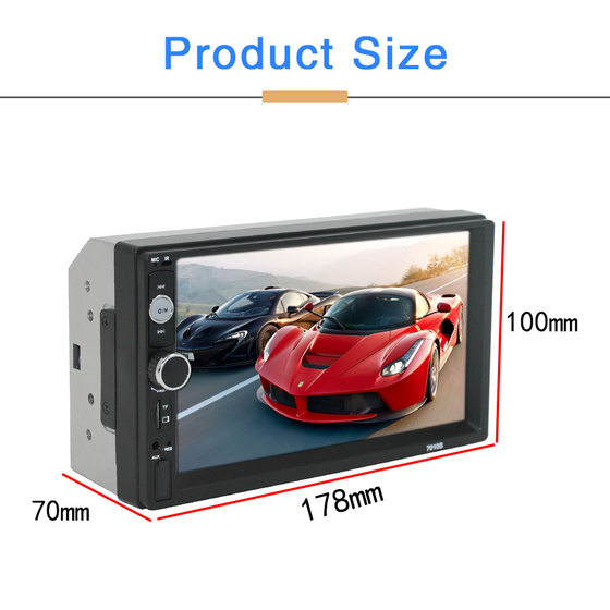 Spot 7 -inch mobile phone interconnection HD car, dual -fixed MP5 player mp4 Bluetooth player 7010B with camera