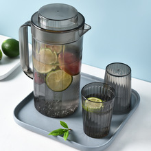 廠家供應透明塑料涼水壺冷水壺家用帶手柄冰箱冷藏果汁杯大容量