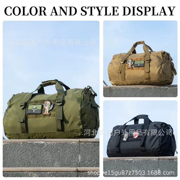 in stock cross-border Oxford cloth waterproof outdoor tactical hand bag multi-functional sports waist bag large capacity wholesale