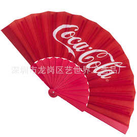 塑料扇子来图印刷磨砂哑光折叠扇高品质热转印广告礼品宣传扇子