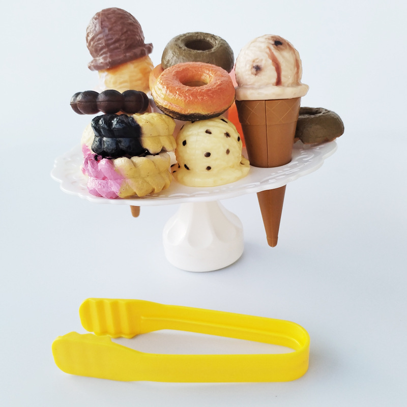 Cross-border Children Biscuits Stack High Candies Stack Fun Balance Ice Cream Popsicle Tabletop Parent-Child Interactive Toy