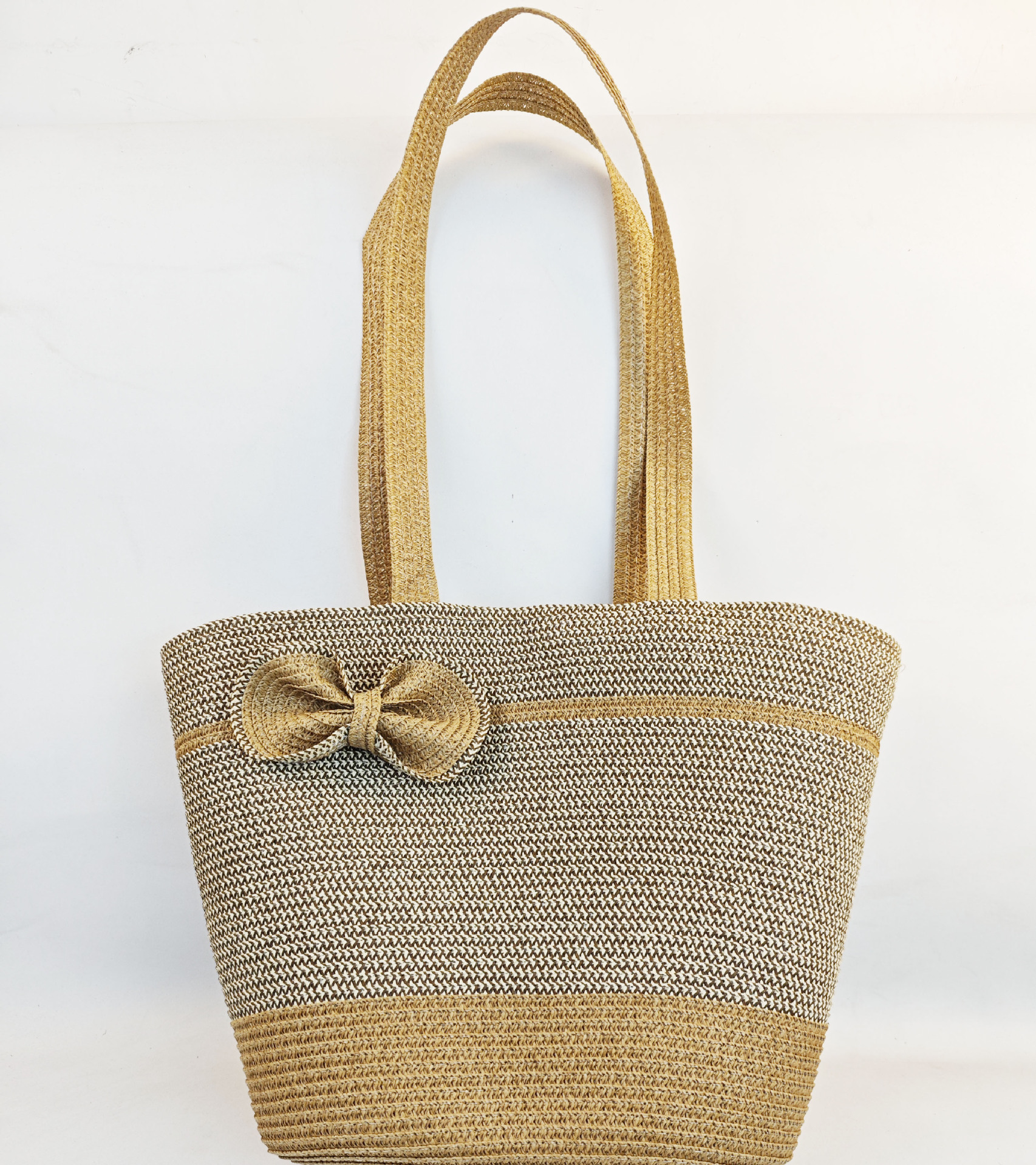 Bolso de paja femenino verano estilo ins 2024 nuevo estilo playa playa playa al aire libre vacaciones bolso de hombro de gran capacidad