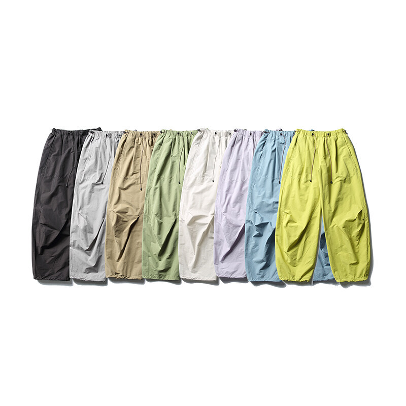 American-style Long Pants Wide-leg Paratrooper Ice Silk Crock Pants for Men and Women Summer Thin Loose Casual Quick-drying Long Pants