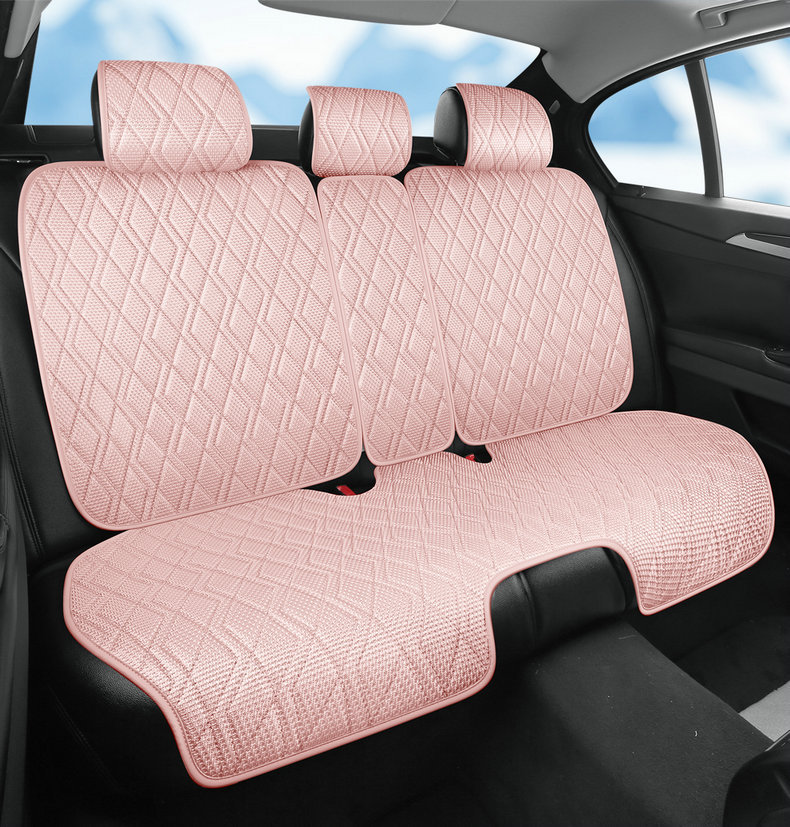 New car seat cushion made of ice silk, breathable and skin-friendly, comfortable seat cover, high-end seat cover, suitable for all seasons