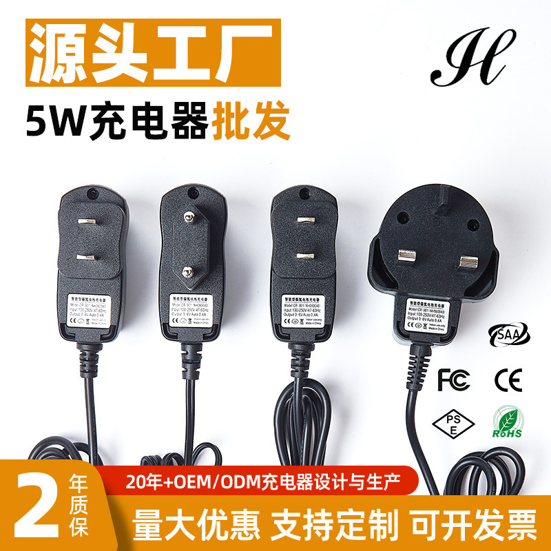 Manufacturer Wholesale Battery Charger 5W Intelligent Protection Function Lithium Battery Safety Protection Rechargeable Portable