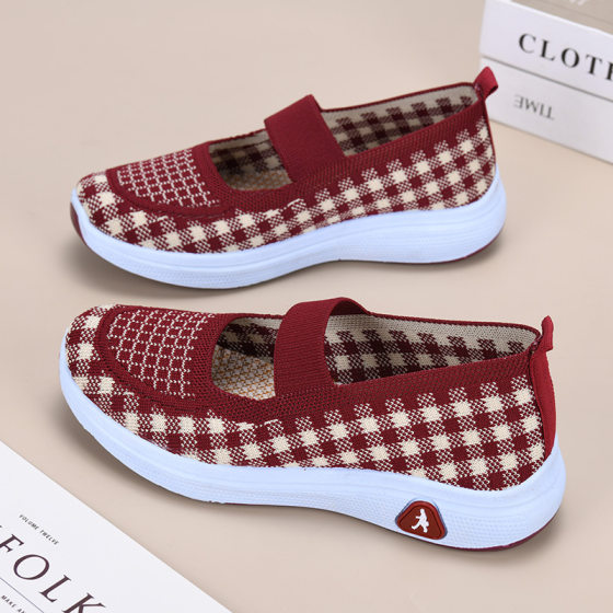 Shoes Women's Summer New Breathable Comfortable Single Shoes Old Beijing Cloth Shoes Slip-on Mother Shoes Cross-border Women's Shoes Wholesale