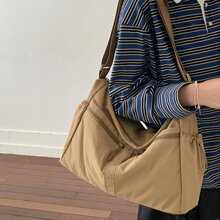 我们的女包是您的伴侣，无论何时何地女士布包休闲简约风拉链前口
