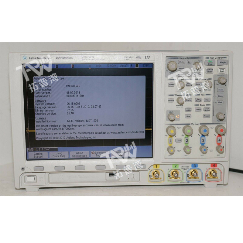 Agilent 安捷伦 350 MHz 4 个模拟通道 DSO7034B 混合信号示波器