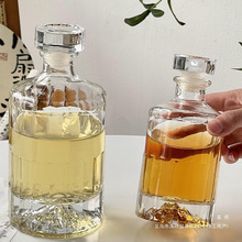 创意观山冷萃咖啡密封瓶空瓶冰茶瓶网红酒瓶玻璃果酒瓶分装酒壶品