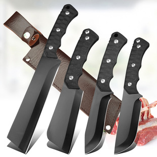 Cross-border export forging boning knife straight knife portable hand meat knife camping barbecue meat roast sheep outdoor knife