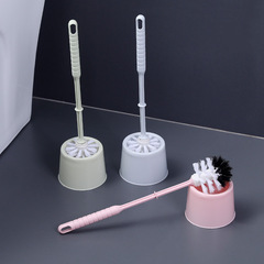 No punching base bathroom toilet cleaning brush can hang toilet brush plastic nylon soft bristle toilet brush