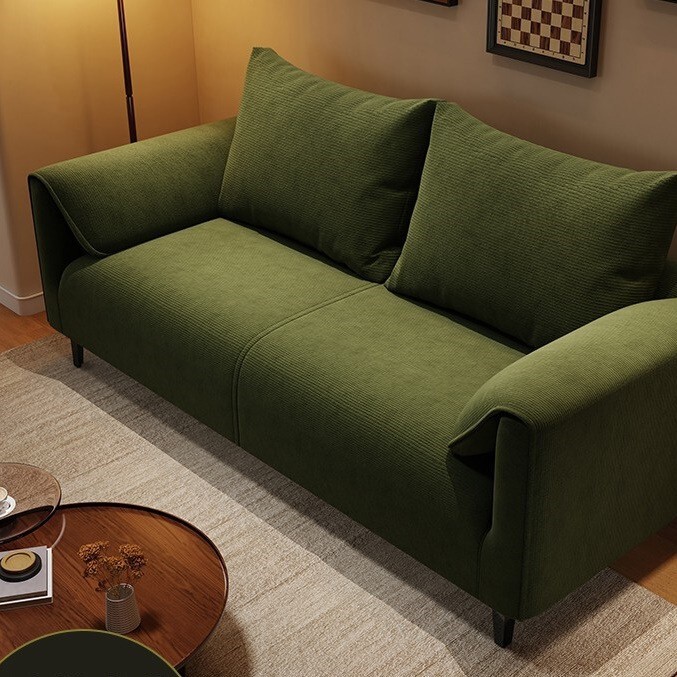 Sofa for Small Living Rooms, 2026 New Model, Suitable for Rental Apartments, Bedroom, Two or Three-Seater, Elephant Ear Fabric Small Sofa, Simple Design