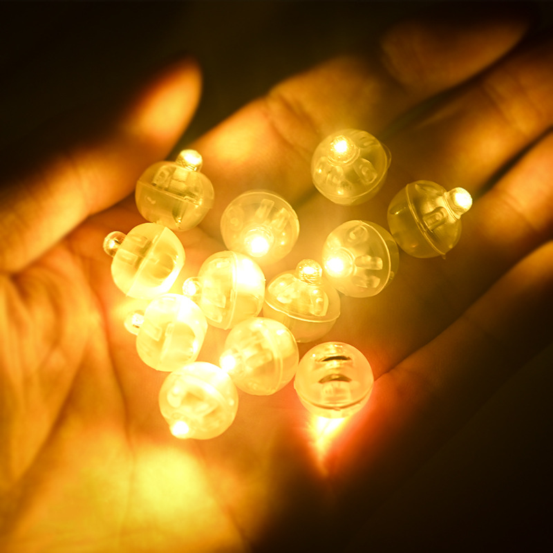 LED round luminous ball lamp isolation piece switch lamp ball sachet pendant filling accessories holiday decorative lamp accessories