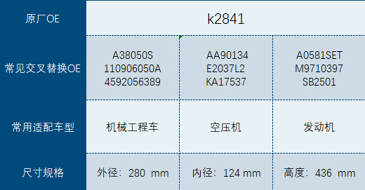 Foreign Trade Version K2841Pu Air Filter A38050S 110906050A 4592056389