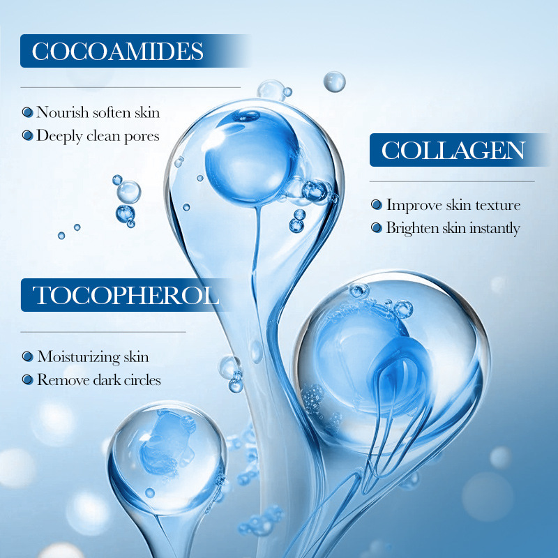 Volledige Engelse FAYANKOU Collageen Anti-Rimpel Reparatie Massage Reinigende Mousse Gezichtsreiniger_voghion.com