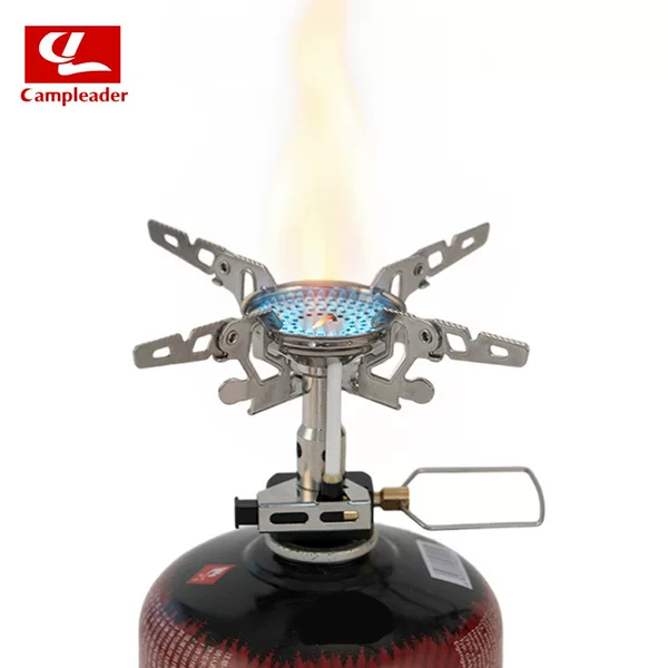 New cross-border stainless steel stove head, outdoor mini stove head for hiking, mountaineering, camping, and cycling, lightweight stove