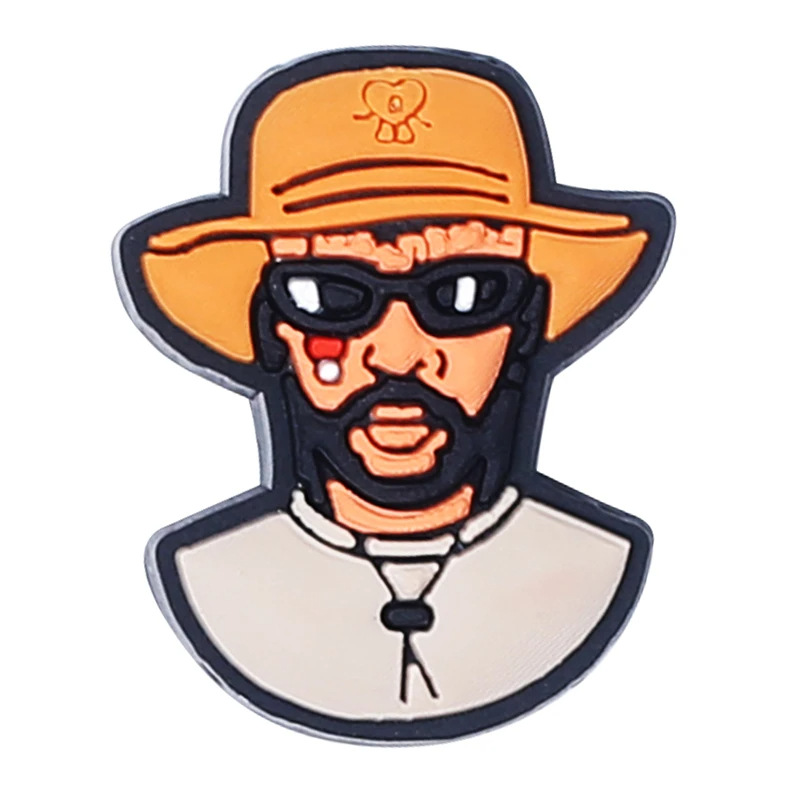 Comercio electrónico transfronterizo al por mayor zapatos de goma suave zapatos de flores accesorios PVC de dibujos animados veneno mortal experto agujero Zapatos de flores hebilla