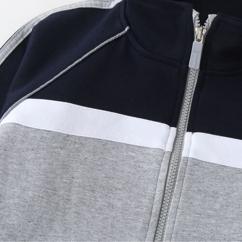 Primary and secondary school uniforms, college children's class uniforms, zipper shirts, baseball uniforms, British style children's sports two-piece sets