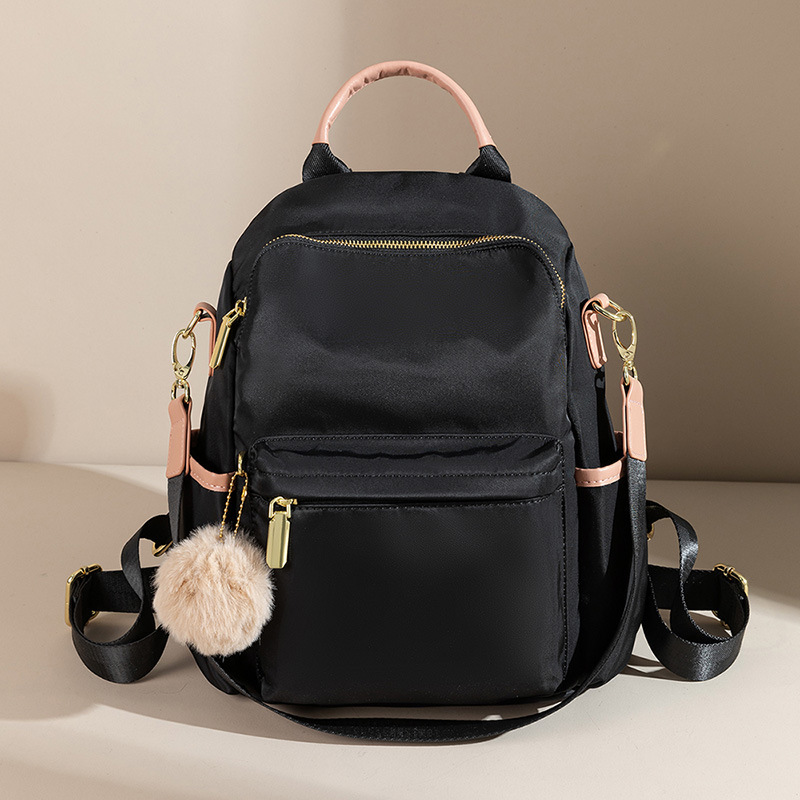 双肩包女背包2024新款韩版潮牛津布帆布时尚百搭女士旅行小包包女