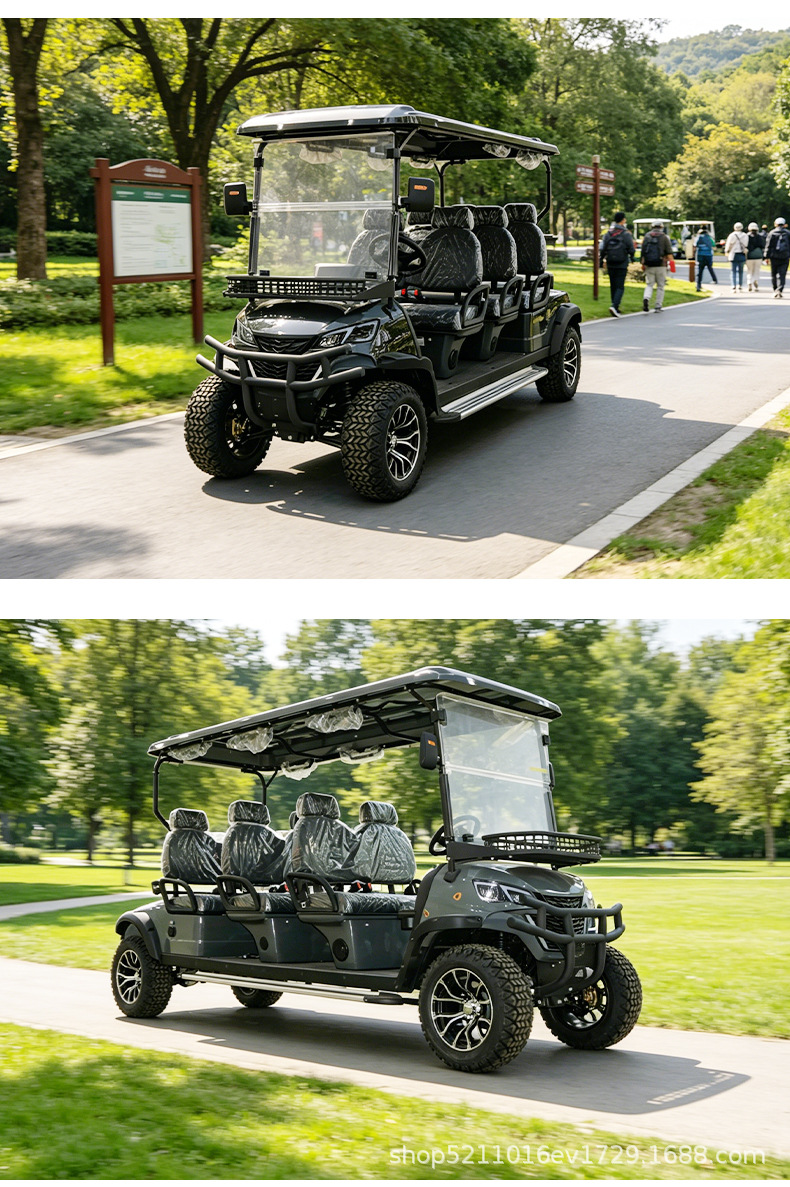 Electric golf cart, community property patrol vehicle, real estate viewing reception shuttle, four-wheel scenic area sightseeing vehicle