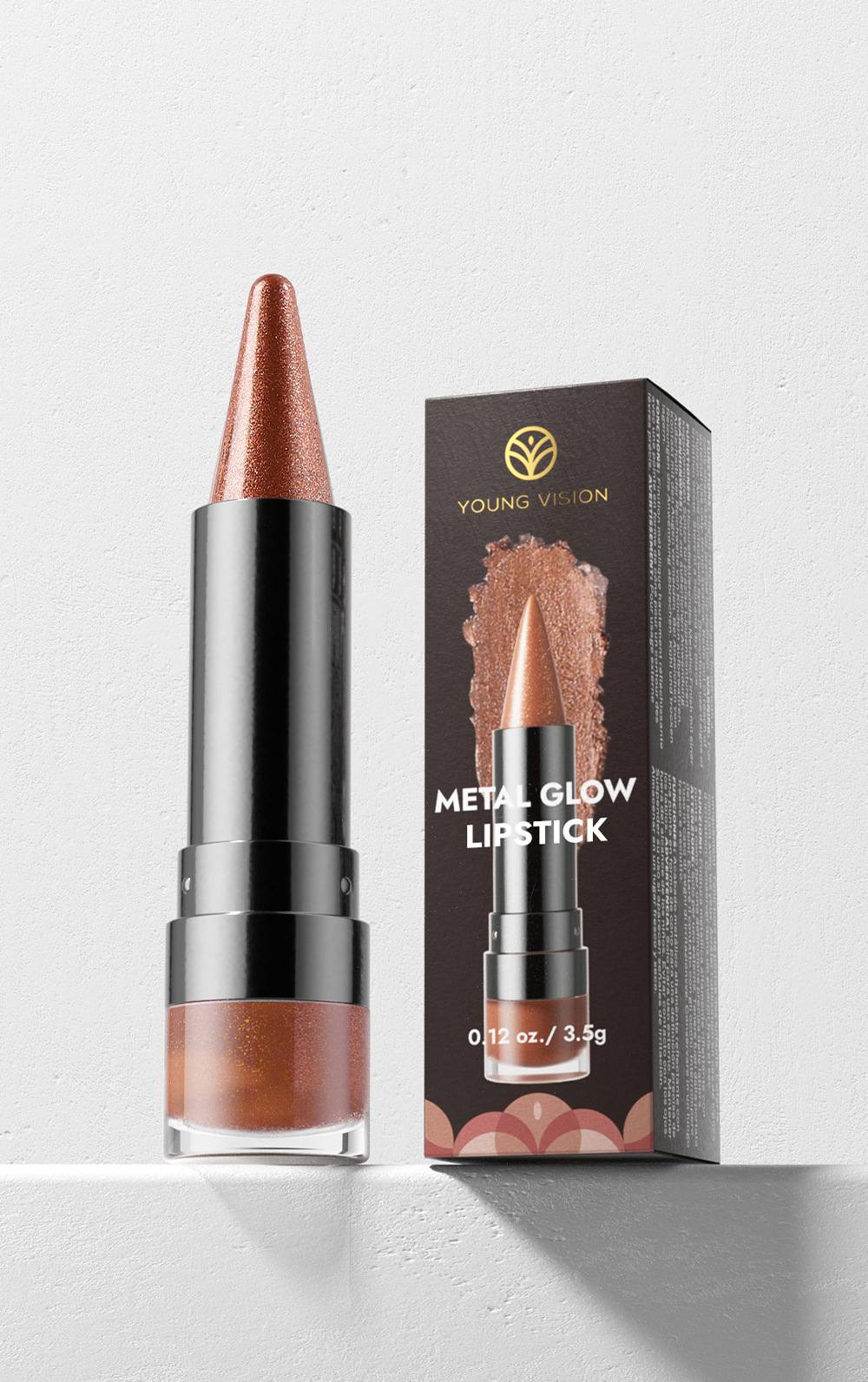 YOUNG VISION 6-color pointed-tip fine Sparkling Lipstick, multi-purpose facial pearlescent lipstick, Lip line, eyeshadow, eyeliner undefined