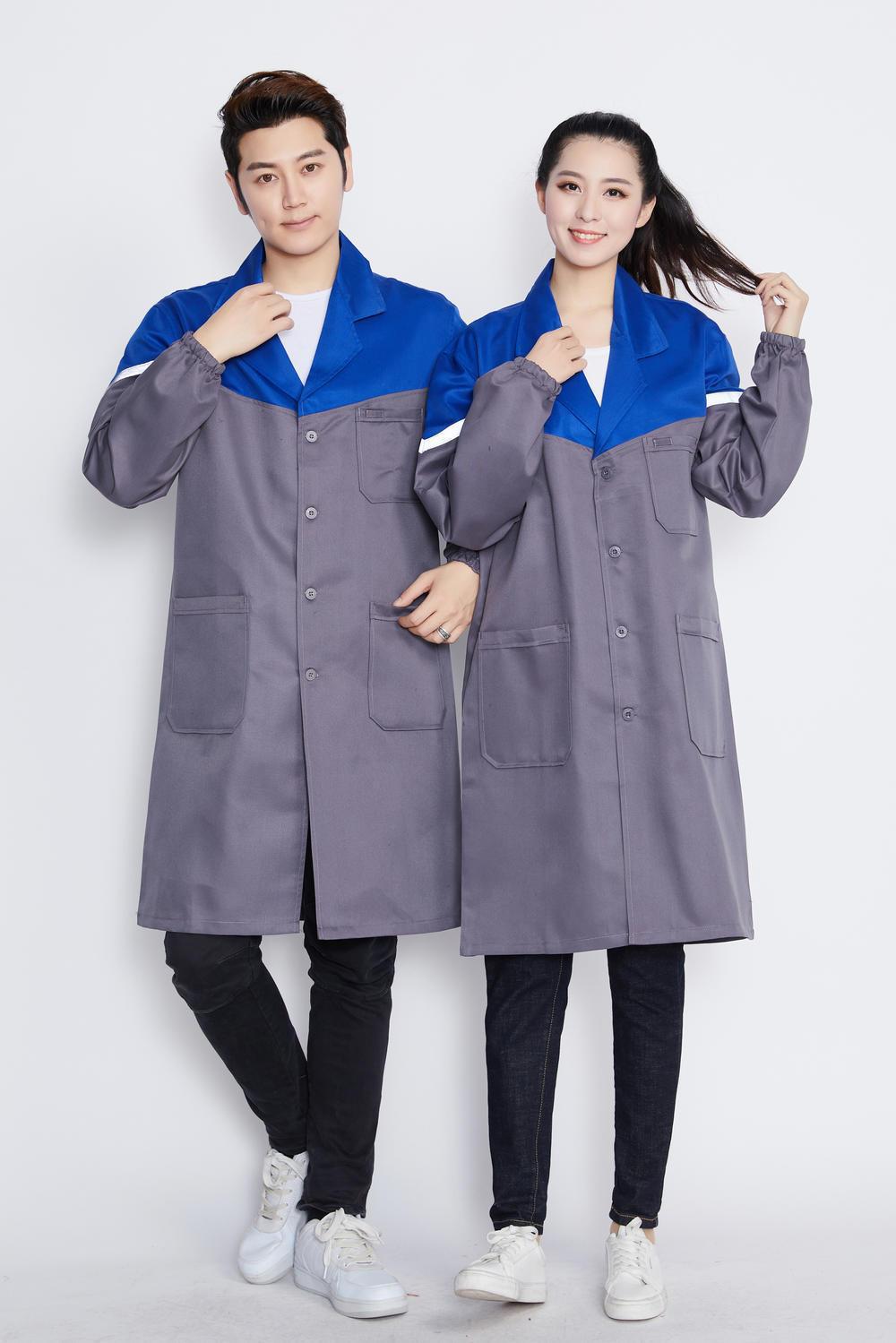 Gray and sapphire blue [thick color matching reflective strips] / Small size 45kg --- 65kg