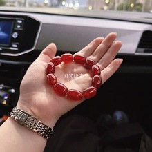 红黄绿黑白玛瑙古珠桶珠成品手链散珠串珠配饰饰品DIY成品