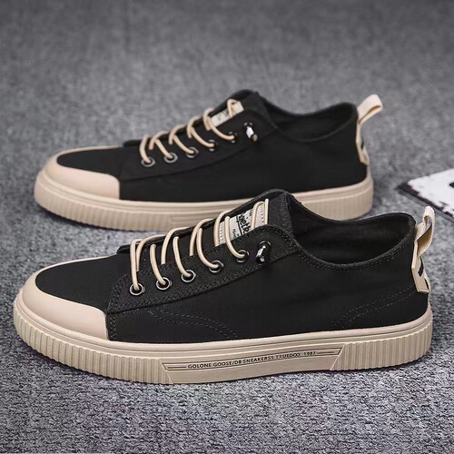 Men's Spring New Style Versatile Casual Board Sneakers Canvas Shoes for Trendy Youth Students