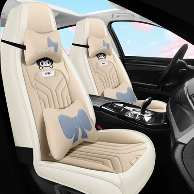 Seat cushion, seat cover: cushion four seasons universal seat cover - deluxe-version-of-warm-rice-one-piece-head