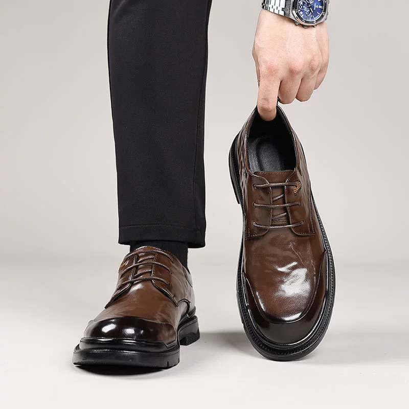 Новая кожаная кожаная повседневная деловая кожаная обувь