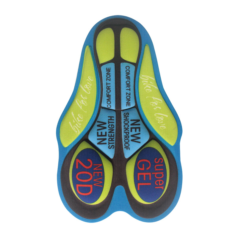 Verano ciclismo ropa pantalones al aire libre Riding humedad absorción de choque de alta densidad esponja cojín de silicona fábrica por mayor