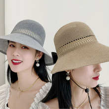 夏季空顶帽女网红新款遮阳帽大帽檐运动防晒帽可折叠时尚帽子批发