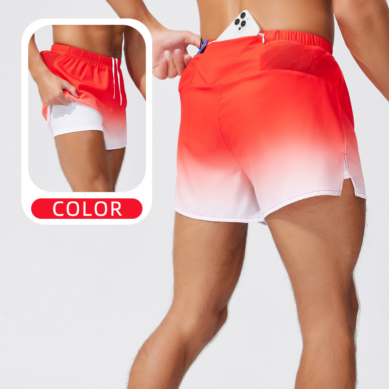 2026 pantalones cortos de doble capa para hombres y mujeres en verano transfronterizo pantalones cortos de baño relajados pantalones de playa para el ocio y los pantalones cortos de secado rápido