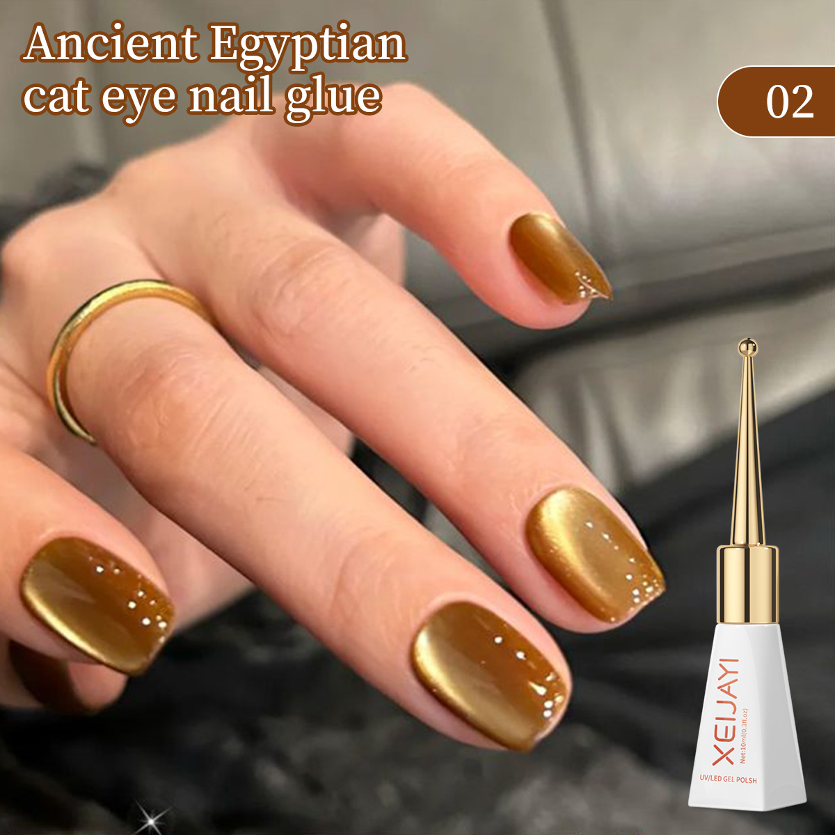 El antiguo Egipto esmalte de uñas para ojos de gato 2024 nuevo popular en línea pequeña bombilla de esmalte de uñas para ojos de gato especial para la tienda de uñas