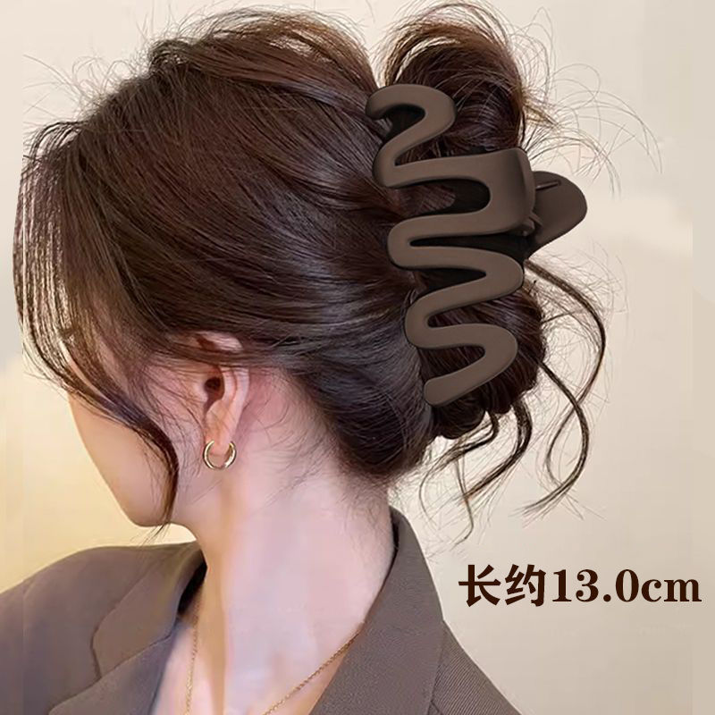 韓国東大門2025年新作ヘアクリップ、女性用ヘアピン、高級感のあるシャーククリップ、ヘアアクセサリー、ヘアピン|undefined