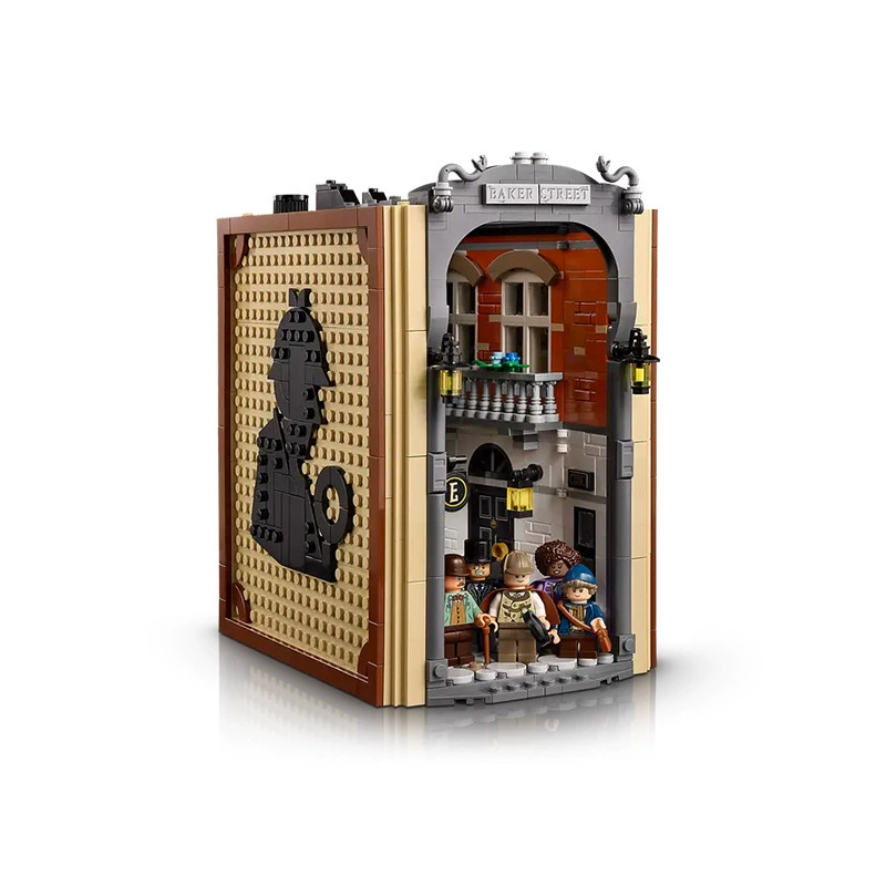 LEGO 10351 Шерлок Холмс Детектив Шерлок Шерлок Книжная полка-декорация Иконная серия Вставляемое украшение из строительного блока