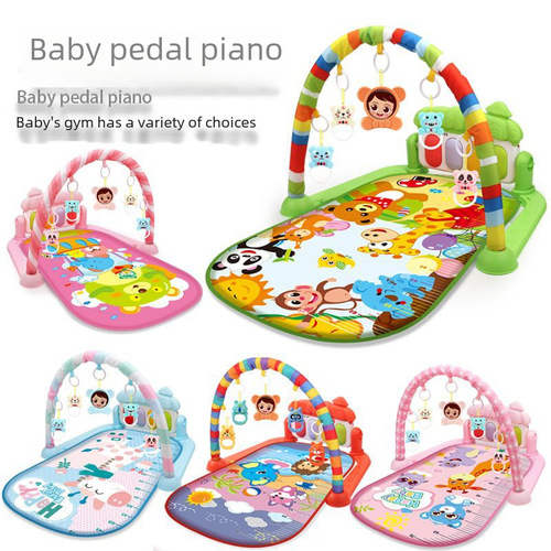 Cross-border piano foot stepping baby fitness frame 0-1 year old baby newborn musical intelligence toy baby soother