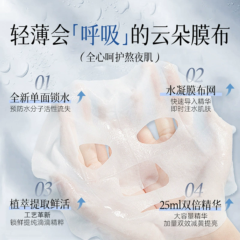 FLOWERWAY Увлажняющая выравнивающая освежающая маска для лица, тонизует кожу, контроль блеска, сужает поры