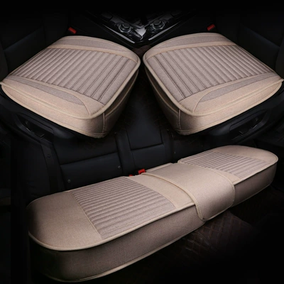 Cross-border car seat cushion linen five-seat Seat cushion, seat cover - five-warm-meters