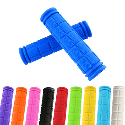 Bicycle handlebar cover, mountain bike handlebar cover, colorful handle grip, soft rubber anti-slip riding equipment