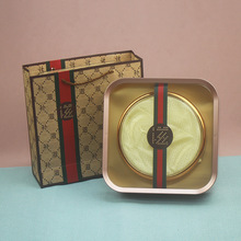 橙色亚克力燕窝冬虫夏草药材滋补品礼盒圆内盒四宝内盒包装空盒子